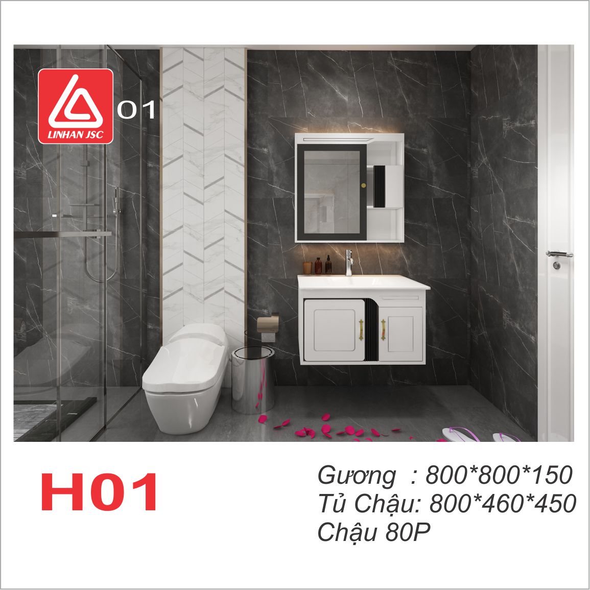 Tủ chậu H01