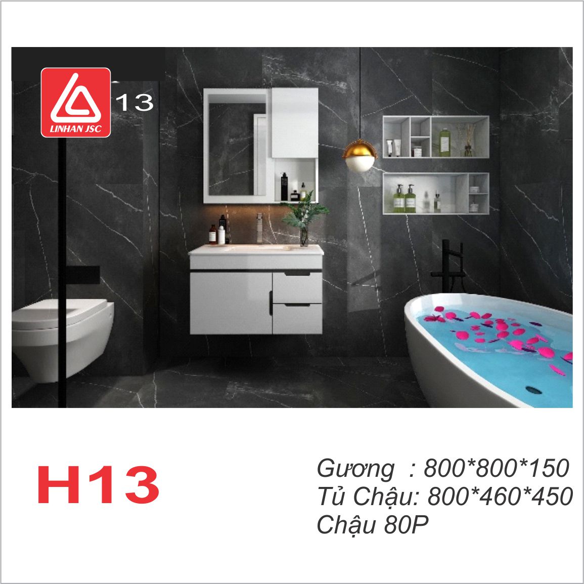 Tủ chậu H13